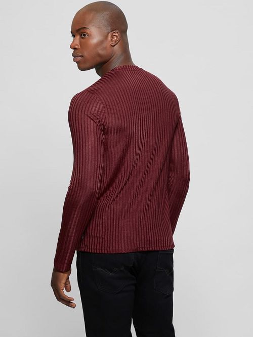 Guess Warehouse V-Neck Knit Tee Rosii | GUESS-SN30615