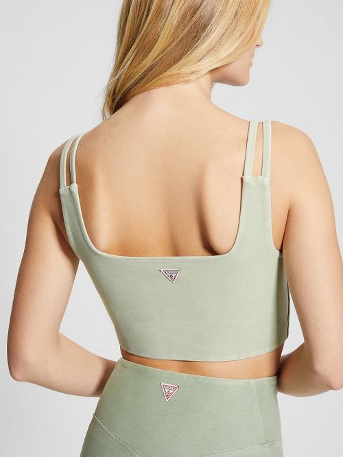 Guess Washed Crop Top Verzi | GUESS-SN27102