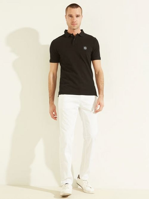 Guess Washed Polo Negrii | GUESS-SN31173
