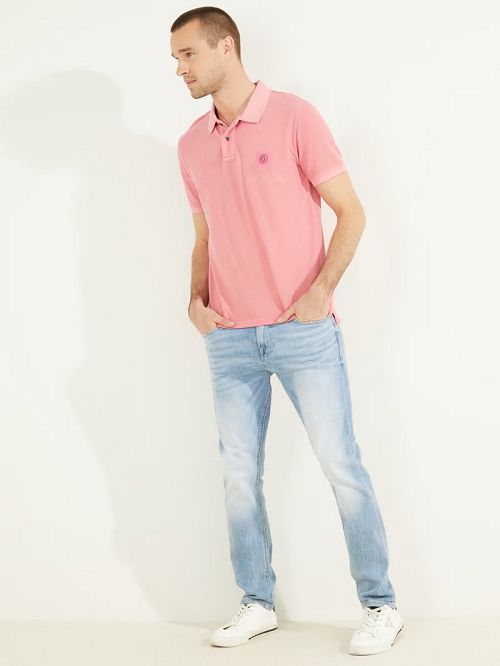 Guess Washed Polo Roz | GUESS-SN31090