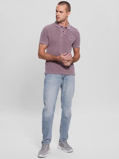 Guess Washed Polo Violet | GUESS-SN31088