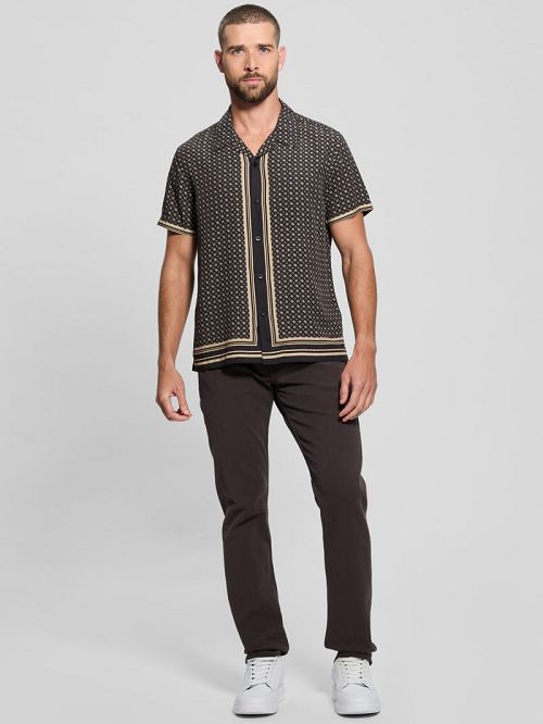 Guess Wayco Sateen Peony Shirt Negrii | GUESS-SN31330