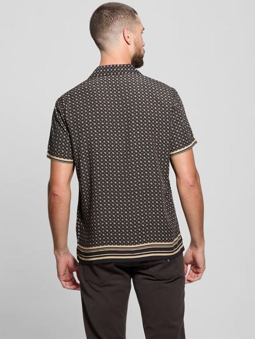 Guess Wayco Sateen Peony Shirt Negrii | GUESS-SN31330