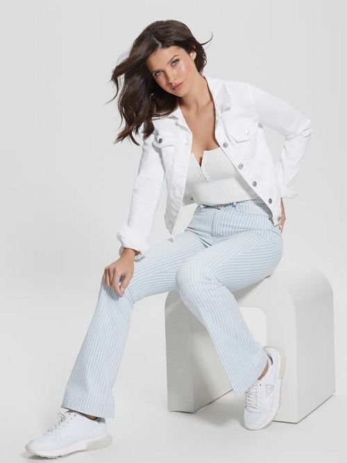 Guess White Denim Sexy Trucker Jacket Albi | GUESS-SN26700