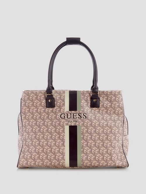 Guess Wilder G Cube Shopper Tote Maro | GUESS-SN30141