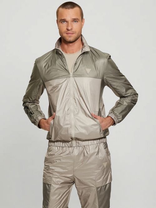 Guess Wilfred Full-Zip Track Jacket Verzi | GUESS-SN31464