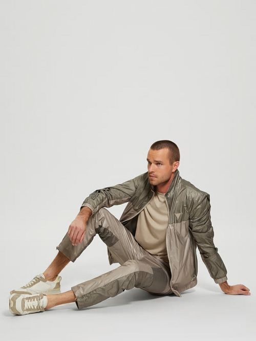 Guess Wilfred Full-Zip Track Jacket Verzi | GUESS-SN31464