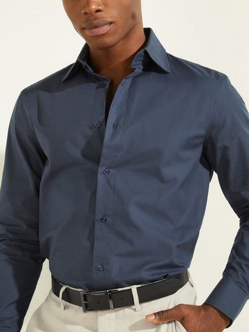 Guess William Shirt Albastri | GUESS-SN31179
