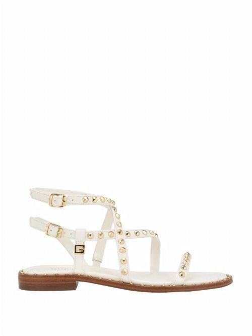 Guess Yamara Studded Strappy Gladiator Sandals Albi | GUESS-SN29661