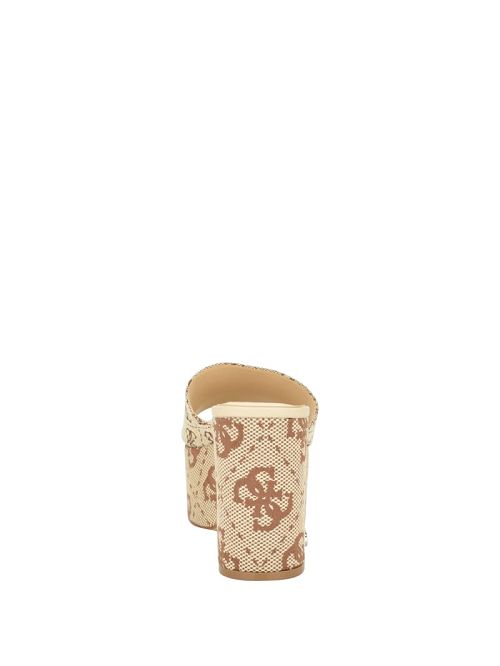 Guess Yapplea Quattro G Platform Mules Maro | GUESS-SN29724