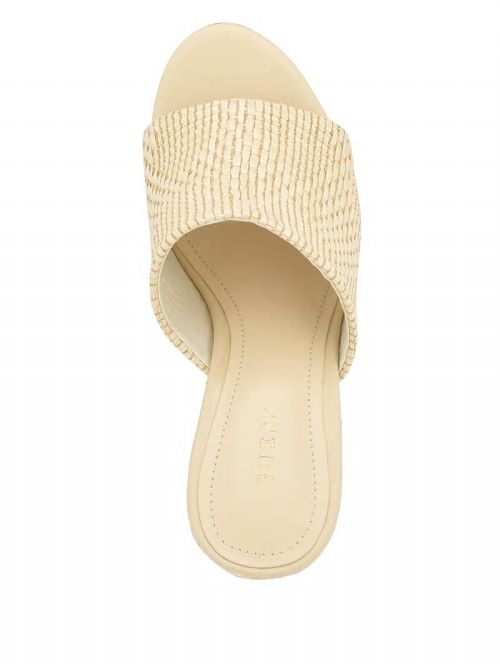 Guess Yenisa Woven Wedged Sandals Bej | GUESS-SN29667