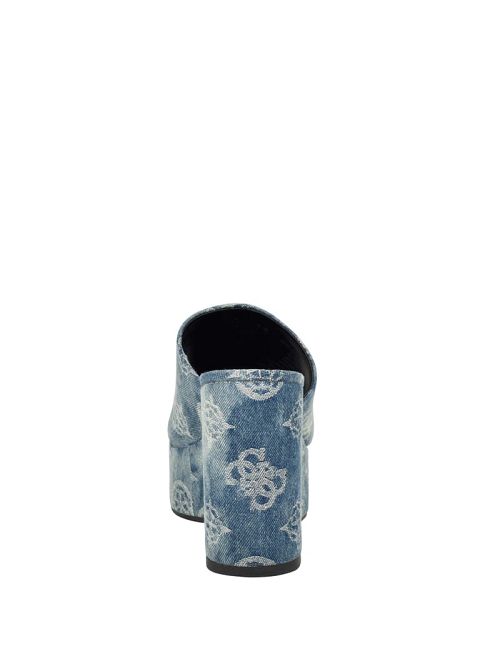 Guess Yenise Denim Platform Wedges Albastri | GUESS-SN29839