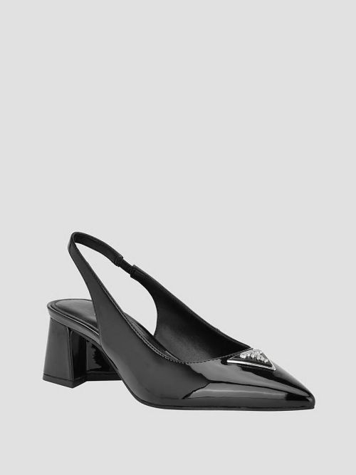 Guess Zanda Slingback Block Heels Negrii | GUESS-SN29868
