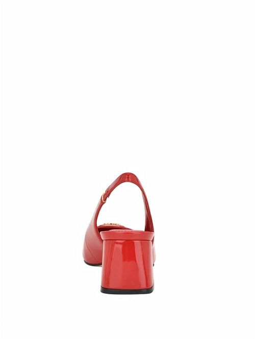 Guess Zanda Slingback Block Heels Rosii | GUESS-SN29844