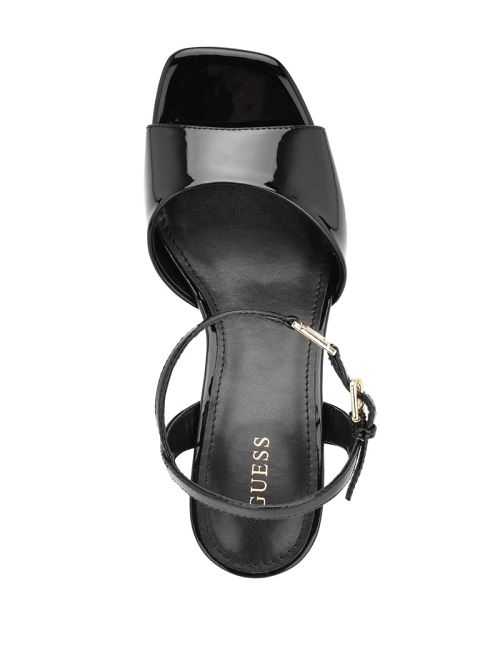 Guess Zione Patent Wedges Negrii | GUESS-SN29775
