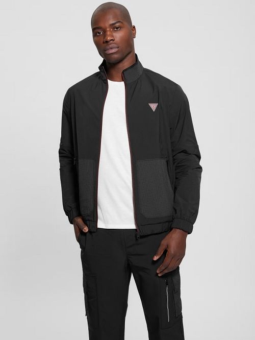 Guess Zubin Track Jacket Negrii | GUESS-SN31535